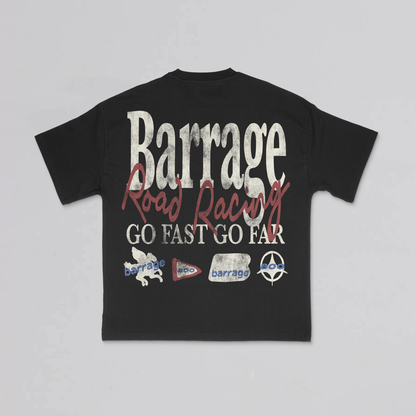Go Fast Go Far T-Shirt (Faded Black)
