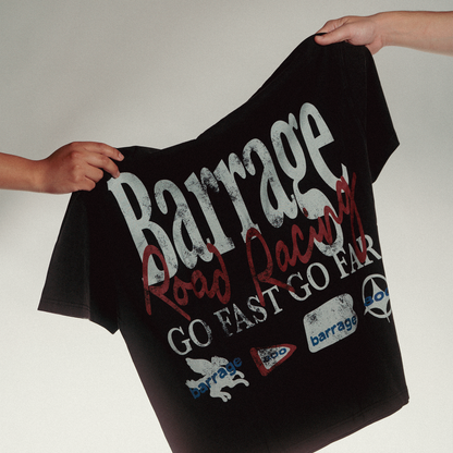 Go Fast Go Far T-Shirt (Faded Black)